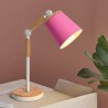 Foldable Rotatable Table Lamp White/Black Fixture Pink/Blue/Green/Yellow/Gray Shade Postmodern Iron + Wooden Table Lamp