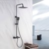 Modern Rainfall Shower Tap With Handheld Shower Thermostatic Shower Faucet System