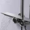 Shower Set with Thermostatic Shower Faucet, Digital Display, Rainfall Shower System, and Spray Gun