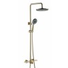 Shower Mixer Tap Bathroom Thermostatic Faucet With Handheld Spray & Rain Head Thermostat Shower Set