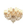 Living Room Dining Room European Crystal Chandelier Luxury Cognac Pendant Light