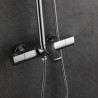 Bathroom Shower Faucet Set with Chrome-Color Thermostatic Shower System