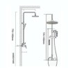 Shower Faucet Set Thermostatic Stainless Steel Shower Faucet System