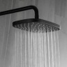 Shower Set with Thermostatic Brass Shower Faucet System in Black/Chrome Color