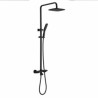 Optional Thermostatic Shower Faucet System 10" Top Sprayer Shower Set Chrome/Black/Gold