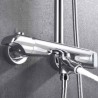 Optional Thermostatic Shower Faucet System 10" Top Sprayer Shower Set Chrome/Black/Gold