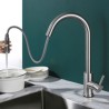 Smart Touch 304 Stainless Steel Kitchen Sink Faucet Mixer Tap with Pull Out Sprayer