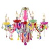 Kids Room Bedroom Colorful Crystal Chandelier European Unique Pendant Light