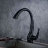 Touch Kitchen Faucet Mixer Tap with Pull Out Sprayer in Black