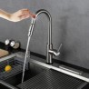 304 Stainless Steel Smart Touch Kitchen Faucet Mixer Tap with Pull Out Sprayer