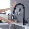 304 Stainless Steel Smart Touch Kitchen Faucet Mixer Tap with Pull Out Sprayer