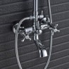 Simple Modern Chrome Plating Bathroom Shower Faucet