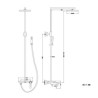 Rain Shower Faucet System Wall Mounted Shower Faucet Set