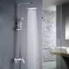 Colors Available for Modern Shower Faucet System Bathroom Shower Faucet Set Chrome/Chrome+White/ORB