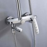 Colors Available for Modern Shower Faucet System Bathroom Shower Faucet Set Chrome/Chrome+White/ORB