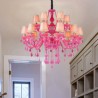 Bedroom Living Room Large Crystal Chandelier European Romantic Pendant Light