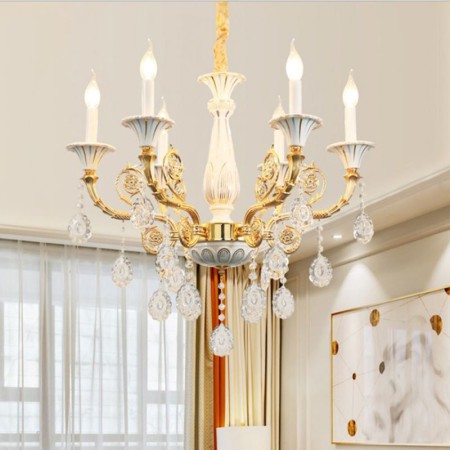 Unique Design Pendant Light Living Room Study European Crystal Chandelier