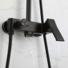 Chrome/Black/Black+Red Modern Shower Faucet Set with Hidden Faucet Outlet Shower System