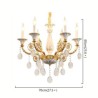 Unique Design Pendant Light Living Room Study European Crystal Chandelier