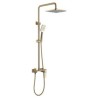 Exposed Rainfall Bathroom Shower Faucet Set Wall Mounted Shower Faucet System