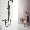 Split Bathroom Shower System Swivel Spout Brass Shower Faucet Set