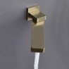 Concealed Installation Brushed Gold Shower Faucet System (Embedded Box Included)