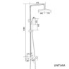 Bathroom Exposed Shower Faucet Brass Shower Faucet Set