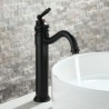 Matte Black Bathroom Sink Faucet with Single Basin Mixer Tap