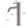 Stainless Steel Sink Faucet with Rotation (Tall)