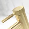 Simple Style Bathroom Basin Tap with Brushed Gold Vessel Sink Faucet