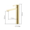 Bathroom Sink Faucet Basin Tap Mixer in Brushed Gold Brass with 360 Rotatable Spout