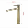 Swivel Spout Vessel Sink Faucet Bathroom Countertop Sink Tap Available in Brushed Gold/Nickel Brushed Color