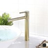 Swivel Spout Vessel Sink Faucet Bathroom Countertop Sink Tap Available in Brushed Gold/Nickel Brushed Color