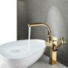 Special Bathroom Sink Tap with Luxurious Gold Basin Faucet