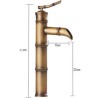 Water Pump Bathroom Faucet Bamboo Style Bathroom Faucet Antique Brass Finish Bathroom Sink Tap