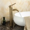 Bronze-colored Basin Faucet with Antique Brushed Finish