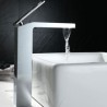 Chrome/Black Modern Bathroom Sink Faucet Hollow Design Basin Tap Deck Mount Tap