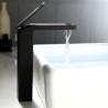 Chrome/Black Modern Bathroom Sink Faucet Hollow Design Basin Tap Deck Mount Tap