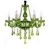 Unique Green Pendant Light Living Room Bedroom European Style Crystal Chandelier