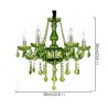 Unique Green Pendant Light Living Room Bedroom European Style Crystal Chandelier