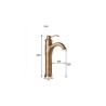 Bathroom Vessel Sink Faucet in Antique Brass (Tall)