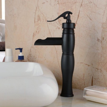 Oil-rubbed Bronze Bathroom Sink Faucet with Antique Sink Tap