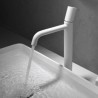 Vessel Sink Faucet with White Brass Basin Mixer Tap