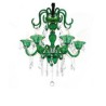 Living Room Bedroom Luxury Crystal Chandelier European Style Green Pendant Light