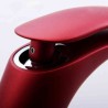 Red Deck Mounted Bathroom Sink Faucet Single Hole Single Handle Red/White 2 Colors