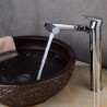 Modern Round Bathroom Vessel Sink Tap Chrome Swivel Basin Faucet