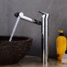 Modern Round Bathroom Vessel Sink Tap Chrome Swivel Basin Faucet