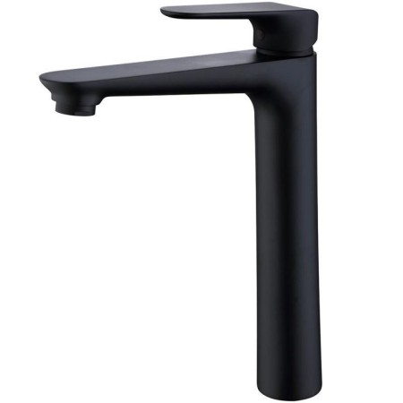 Simple Style Black Brass Bathroom Basin Faucet Single Lever Mixer Tap