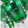 Living Room Bedroom Luxury Crystal Chandelier European Style Green Pendant Light