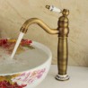 Single Hole Single Handle Antique Brushed Finish Brass Sink Faucet